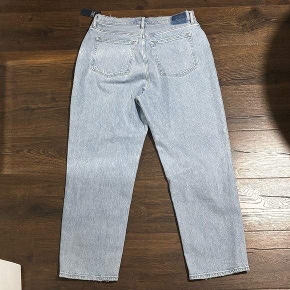 Abercrombie & Fitch the Dad high rise curve live button fly light wash size 14 - Picture 4 of 10
